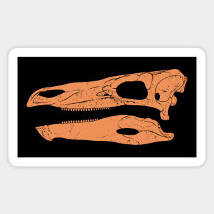 Stegosaurus fossil skull Sticker